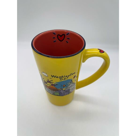 Capsco Ceramic Mug Washington DC Love Vibrant Colors Monuments Scene Souvenir - Picture 2 of 6